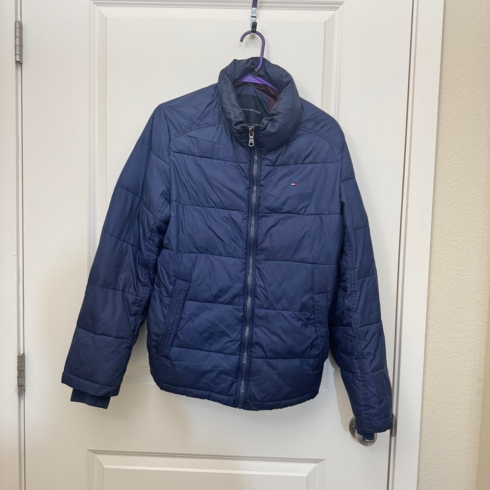 Men's Navy Quilted Jacket
